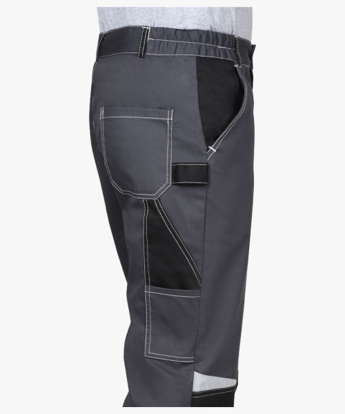 Брюки СИРИУС-ФАВОРИТ-МЕГА серый с черным