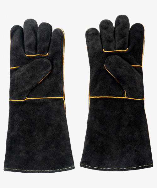 Перчатки (краги) спилковые термозащитные ProfLineLeader, черный