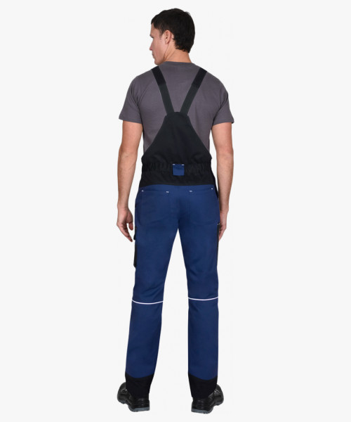 Полукомбинезон мужской летний СИРИУС-АРКТИК синий с черным, тк. мех. стрейч