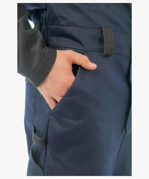 Комбинезон сварщика 1 класса Brodeks FS58-01, цвет тёмно-синий, чёрный