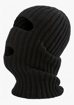 Шапка-маска черная трикотажная 100% акрил, цена за 1 шт. (х10х200)