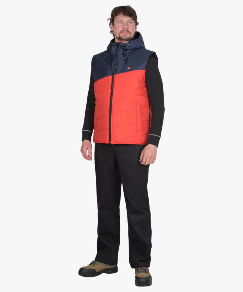 Жилет СИРИУС-ЭЛЬБРУС красный с тёмно-синим