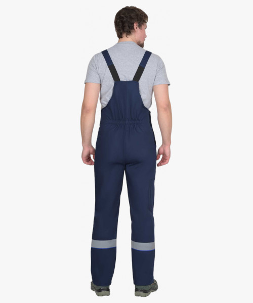 Костюм СИРИУС-МАСТЕР-РОСС куртка кор., п/к, тёмно-синий с васильковым и СОП