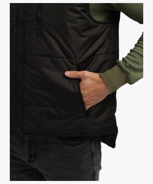 Жилет утепленный с капюшоном Респект (тк.Таслан), черный