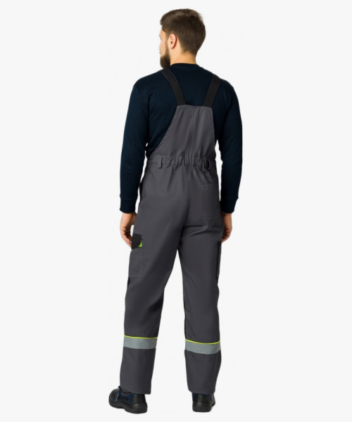 Костюм Ховард/Корвет (тк.Смесовая,240) п/к, т.серый/черный/лимонный