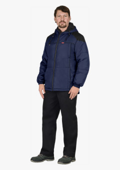 Куртка СИРИУС-СПРИНТЕР мужская, темно-синяя с черным