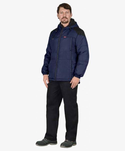 Куртка СИРИУС-СПРИНТЕР мужская, темно-синяя с черным