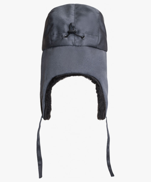 Шапка-ушанка СИРИУС-ЛЮКС т.серая (тк. смесовая)