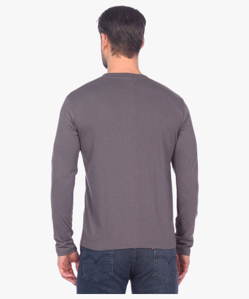 Футболка длинные рукава серая 160г/м2