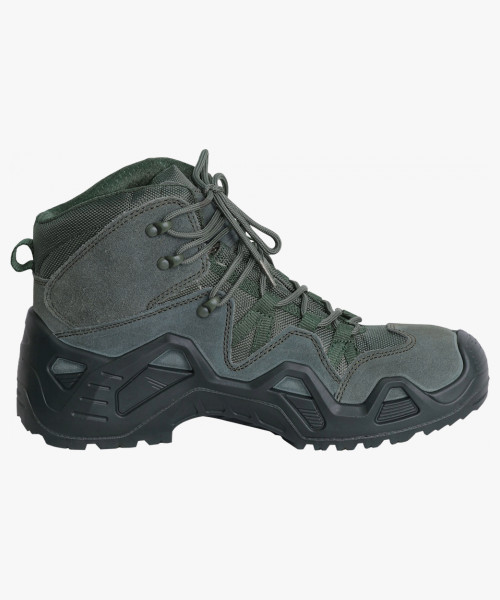 Ботинки СИРИУС-ДОЗОР замша (оливковые), ПУ-Нитрил