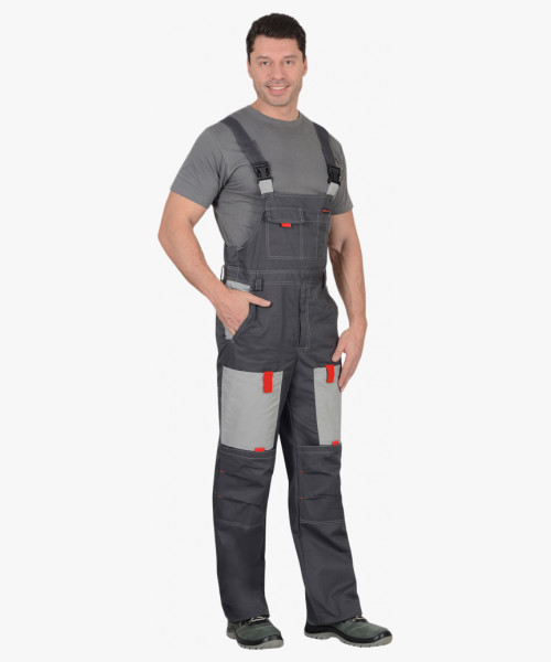 Костюм мужской летний СИРИУС-ФАВОРИТ куртка, п/к, т.серый со св.серым