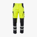 Брюки сигнальные Brodeks KS309, цвет жёлтый, чёрный