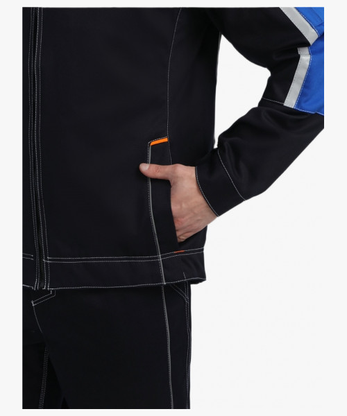 Костюм Джет IMP (тк.Саржа,320) п/к, т.синий/васильковый