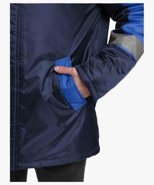 Куртка зимняя Стандарт (Оксфорд), темно-синий/васильковый