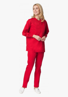 Женский костюм ХАССП-Стандарт (ткань Оптима, 160), красный