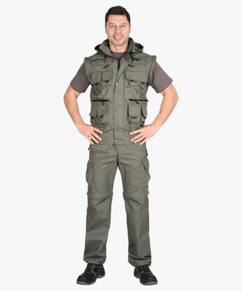 Костюм СИРИУС-ТИГР куртка, брюки (тк. Rodos 245) Оливковый