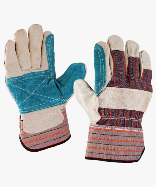 Перчатки спилковые комбинированные с усилением