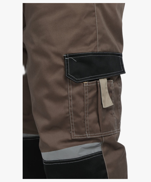 Костюм зимний Мега IMP (тк.Смесовая,240) брюки, коричневый/черный/бежевый