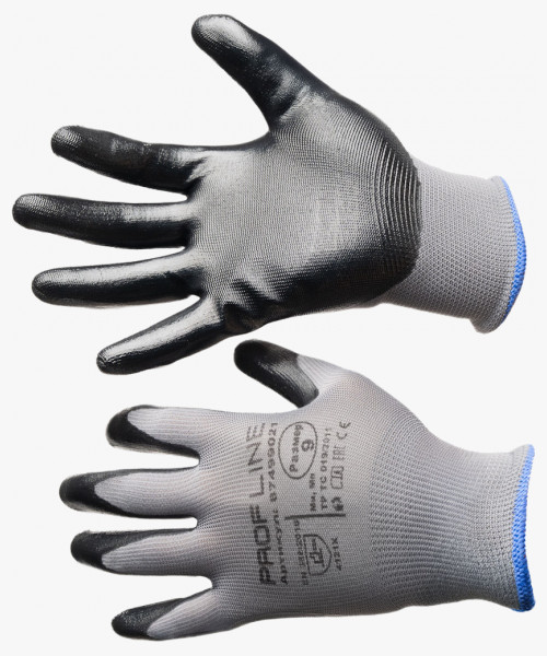 Перчатки ProfLineSpecialist нейлоновые с Н-покрытием, серый