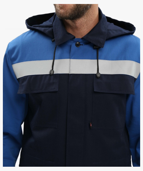 Костюм Эксперт-Антистат МВО NEW (тк.Смесовая,250) п/к, т.синий/васильковый