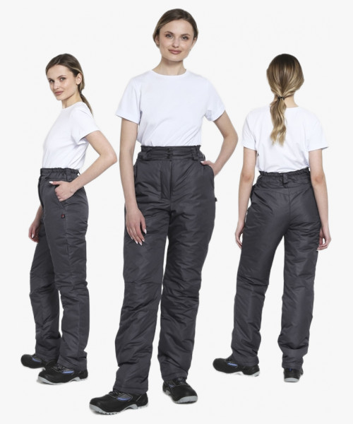 Брюки зимние женские Сакрин (тк.Дюспо), т.серый