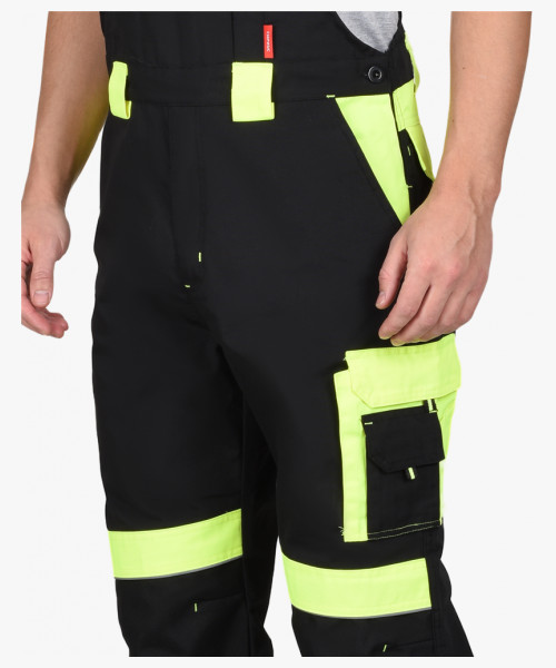 Костюм СИРИУС-ОНИКС куртка, п/к черный с лимонным