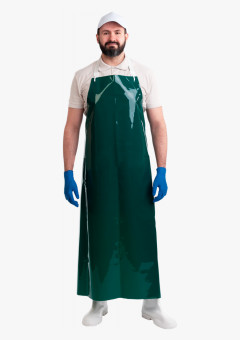 Фартук полиуретановый ЛАРИПОЛ уплотненный зеленый. толщина 0,3мм,р.90см х 115см (ФАР013)(х12)