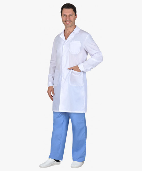 Халат СИРИУС-ГЛАВВРАЧ мужской белый