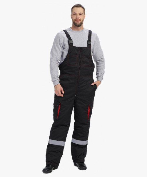 Костюм зимний Нейч-Премиум СОП К. (тк.Смесовая,240) п/к, черный/красный