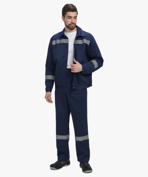 Костюм Лигор-1 СОП (тк.Смесовая,210) брюки, т.синий