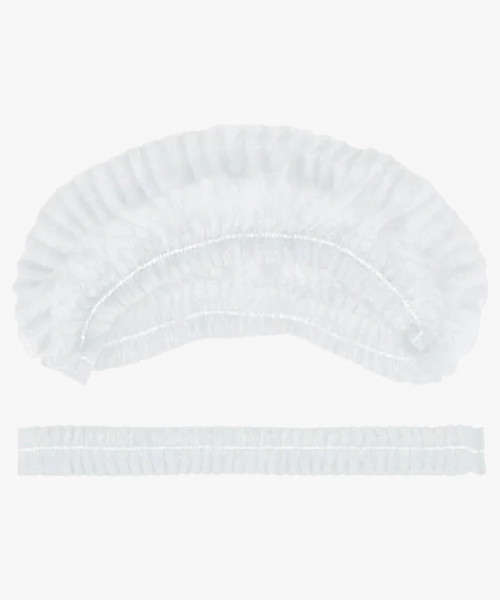 Шапочка-Шарлотта одноразовая 12г/м2, белая, (упак.100 шт.), (НДС 10%), (х1 упак. х 10 упак.)