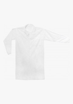 Халат одноразовый медицинский на кнопках белый 20 гр/м2