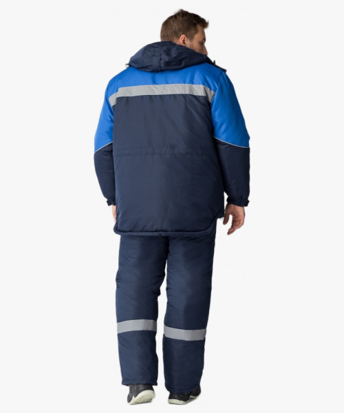 Костюм зимний Сибер СОП CH (тк.Таслан) п/к, т.синий/васильковый