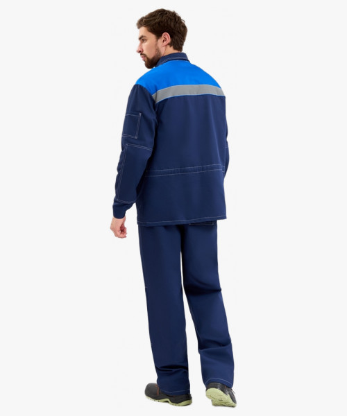 Костюм Бренд (тк.Саржа,240) брюки, синий/васильковый