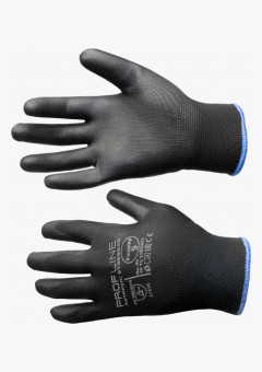 Перчатки ProfLineSpecialist нейлоновые с ПУ-покрытием, черный