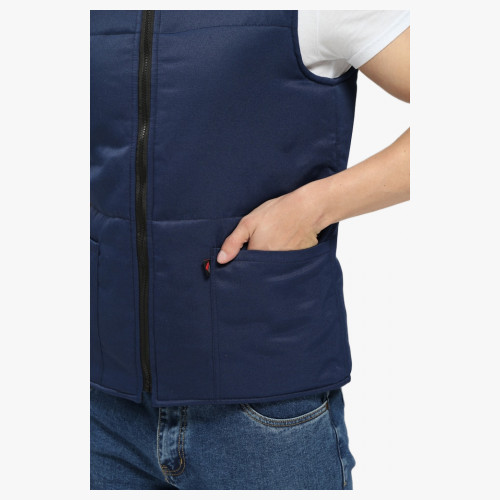 Жилет утепленный База (тк.Смесовая,210), т.синий