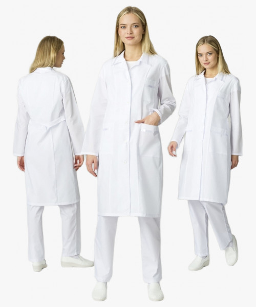 Халат женский Стандарт (тк.ТиСи), белый