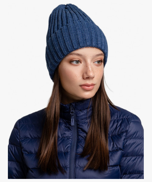 Шапка Norfold, синий меланж (джинс)