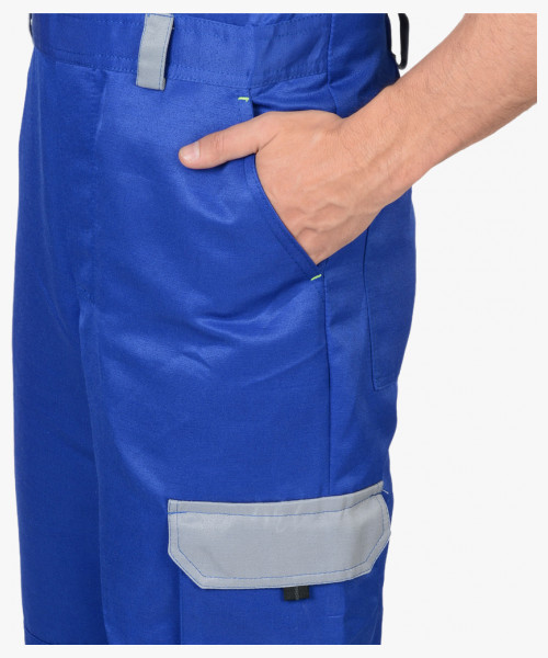 Костюм СИРИУС-ПРАКТИК куртка, п/к васильковый со св.серым