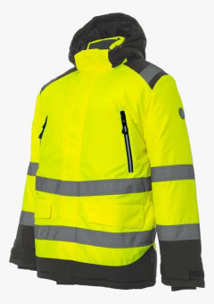 Куртка-парка сигнальная зимняя Brodeks KW217, цвет жёлтый, чёрный