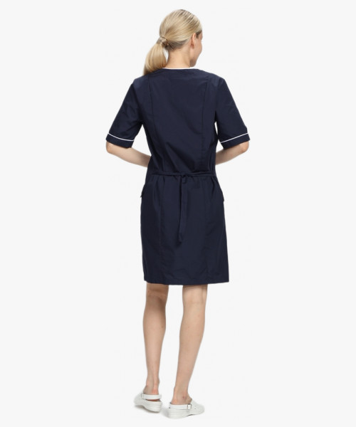 Халат женский Стелла (тк.ТиСи), т.синий/белый