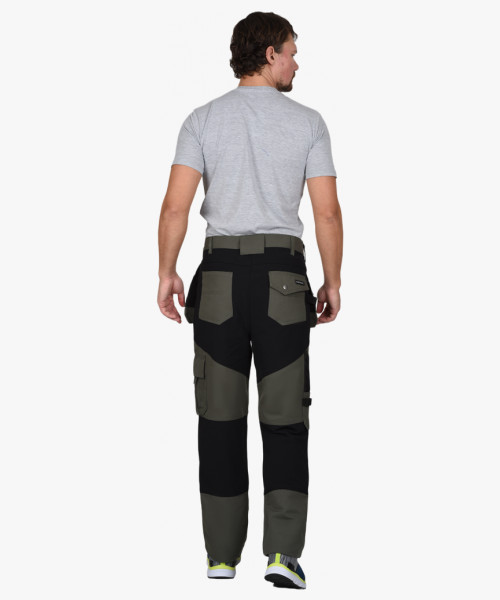 Костюм СИРИУС-ТРИТОН куртка, брюки хаки с черным тк.Кошачий глаз