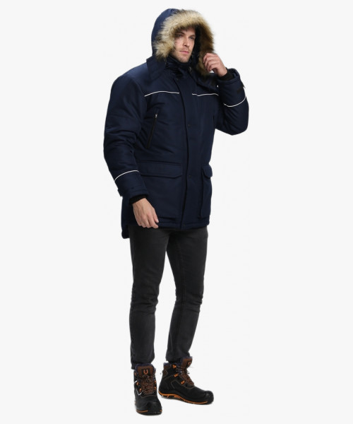 Куртка зимняя Аляска-Люкс (тк.Cat’s eye), т.синий