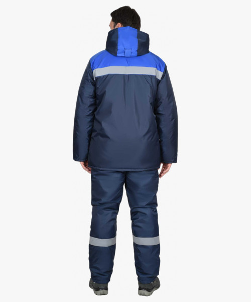 Костюм СИРИУС-РОСТ-НОРД куртка, п/к, т-синий с васильковым