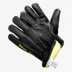 Force DARK SIDE ZIMA Перчатки цельнокожаные утепленные черного цвета