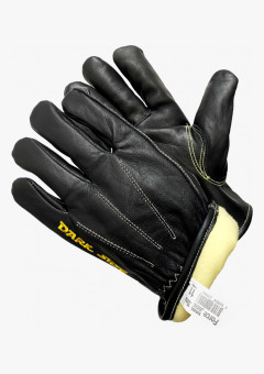 Force DARK SIDE ZIMA Перчатки цельнокожаные утепленные черного цвета