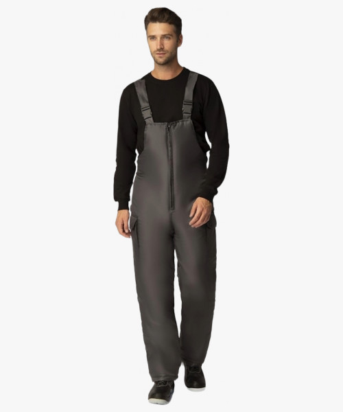 Костюм зимний (тк.Оксфорд) п/к, т.серый/красный