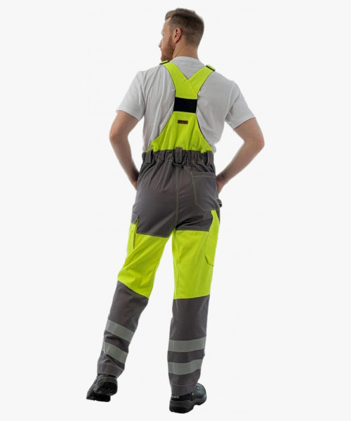 Полукомбинезон мультизащитный Brodeks MS48-61, цвет жёлтый, серый