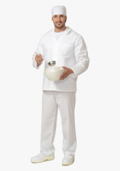 Костюм повара мужской белый