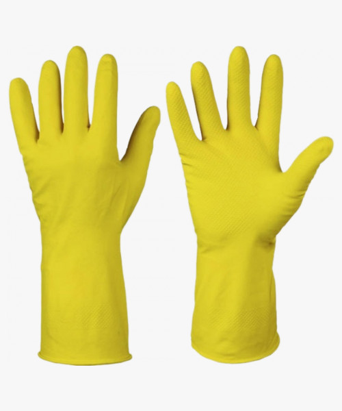 Перчатки ХОЗЯЙСТВЕННЫЕ тип ЛОТОС (латекс 60гр хлопковое напыление)